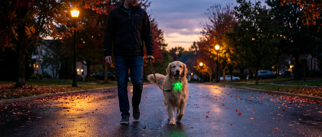 Pasear a tu perro de forma segura por la noche: guía completa de visibilidad