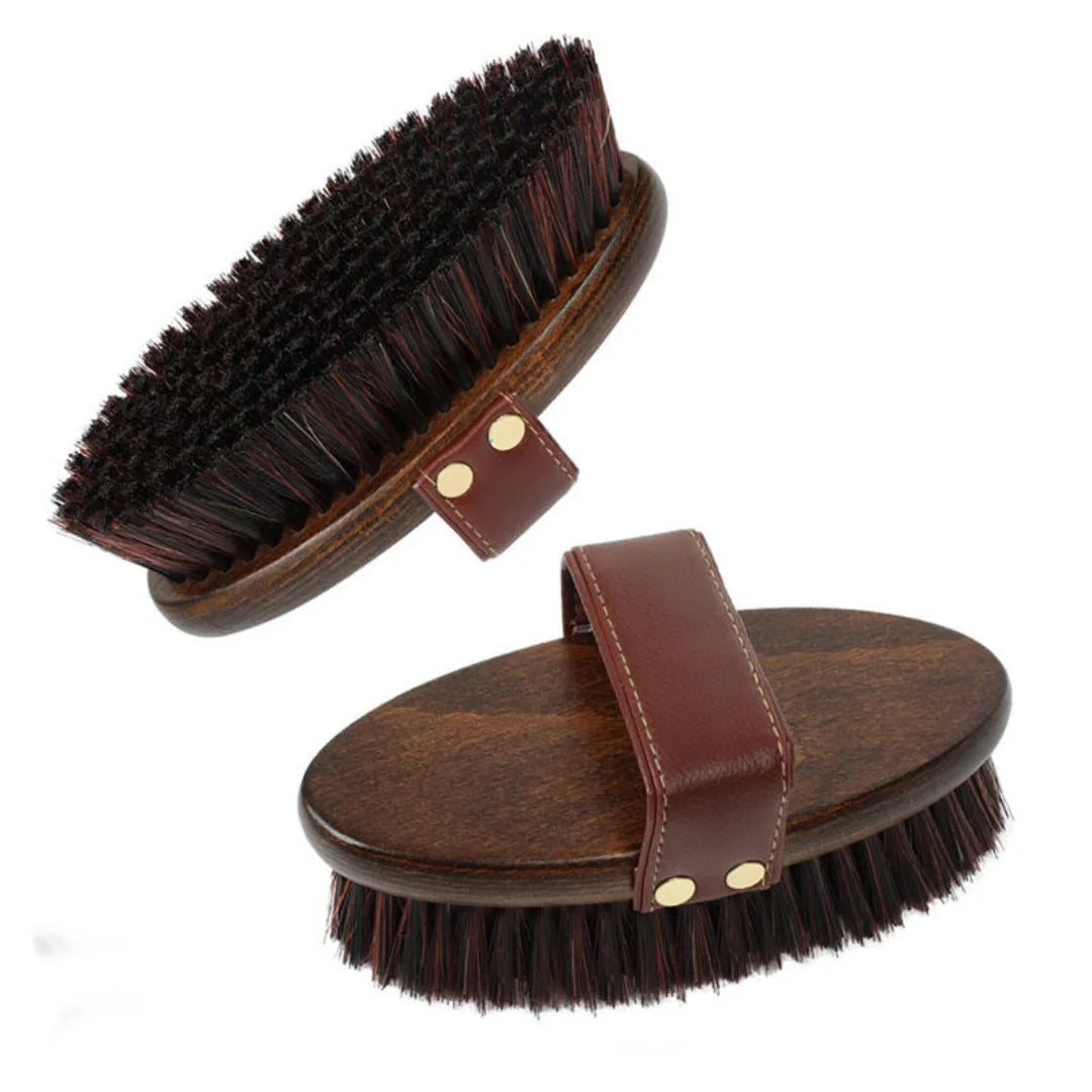 2-pack Premium Horse Brush in Wood - Petifo