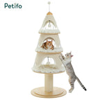 Árbol para gatos con forma de árbol de Navidad