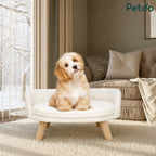 Cama redonda para mascotas con patas