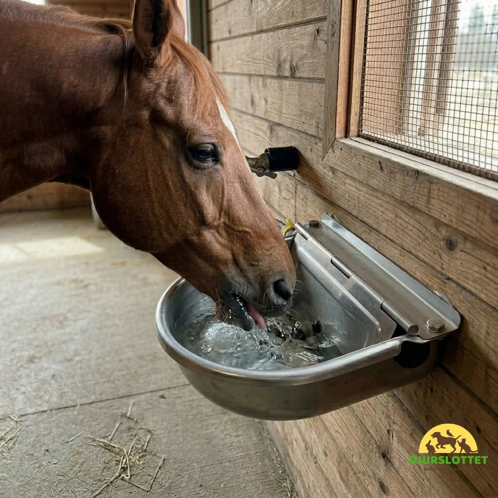 Automatic Water Bowl for horses in stainless steel Time-saving - Petifo