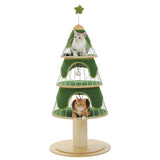 Árbol rascador para gatos con forma de árbol de Navidad