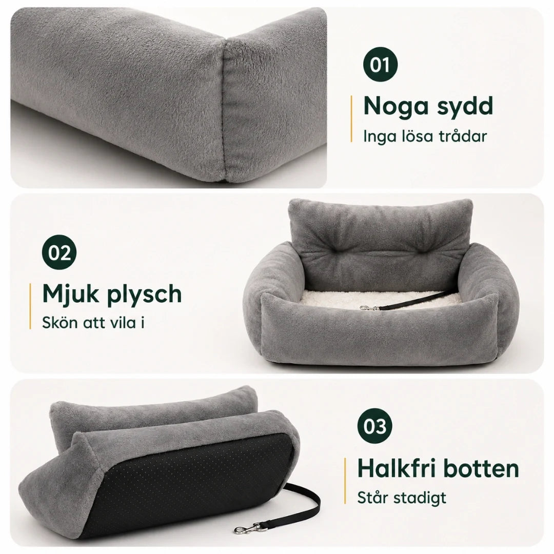 ComfyRide Car Seat with Safety Strap carefully stitched - Petifo