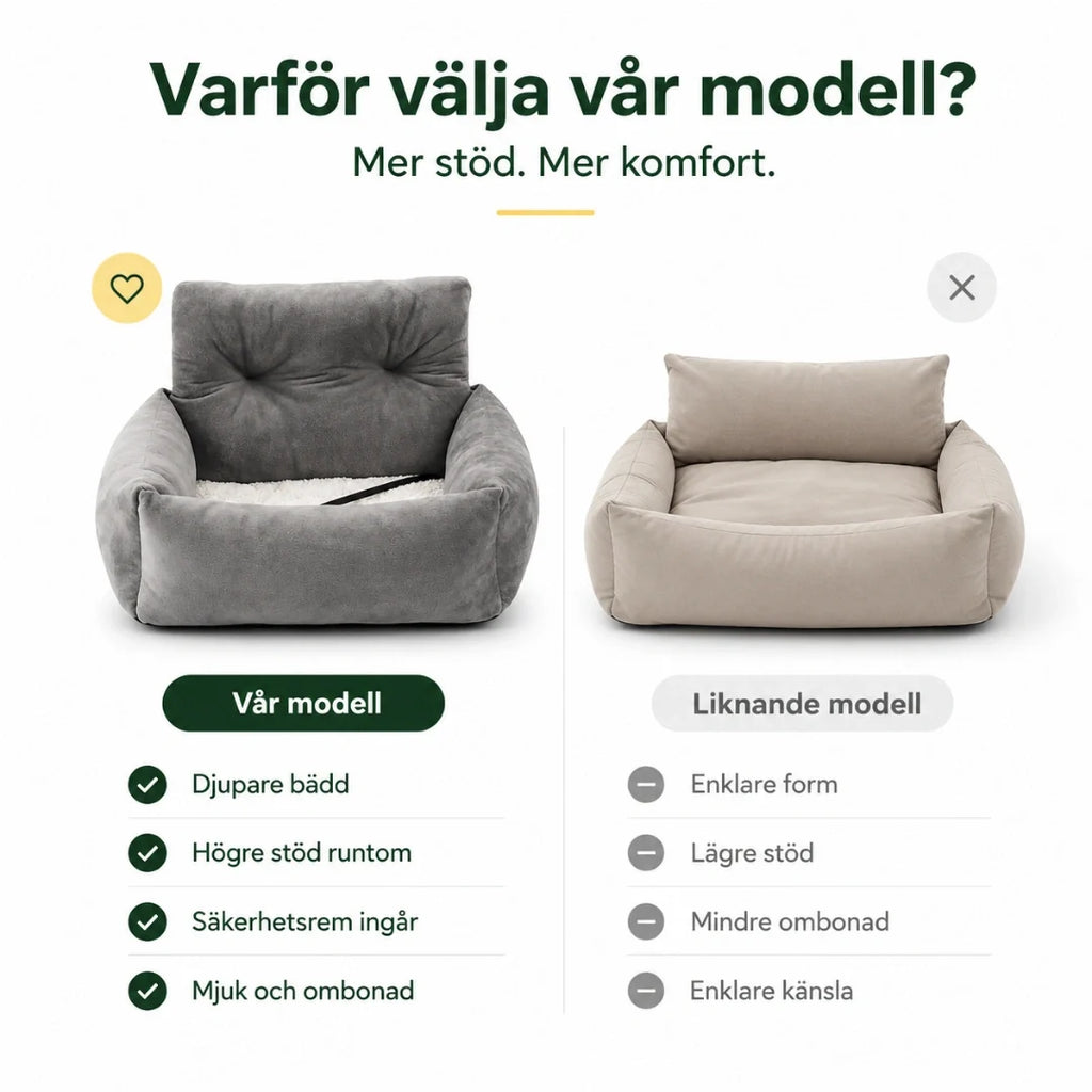 ComfyRide Car Seat with Safety Strap vs similar model - Petifo