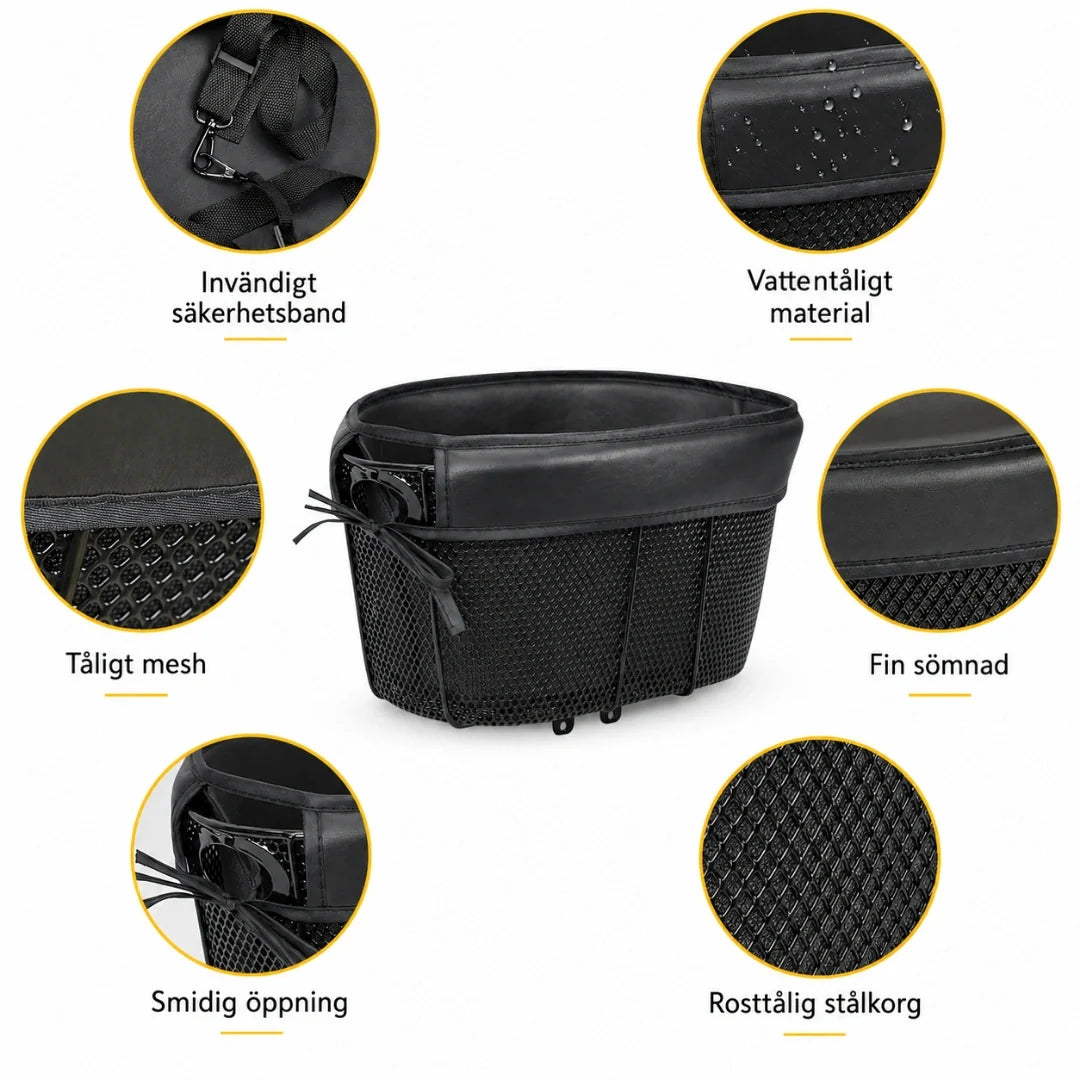 Bike basket with soft cushion and padded edge - Petifo
