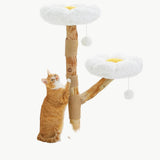 Árbol rascador de madera natural CozyCloud para gatos