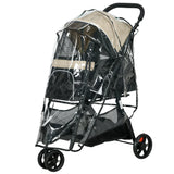 Cochecito para mascotas Detixy con cubierta impermeable