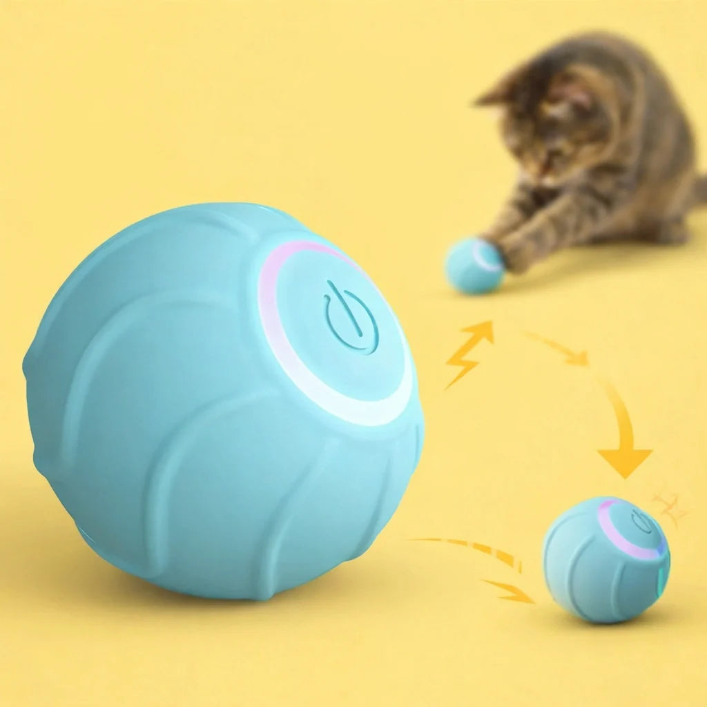 Petifo-interactive-cat-toy-ball blue