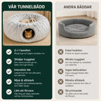 Donut Cat Tunnel Bed others - Petifo