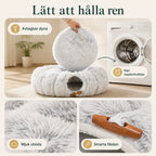 Donut Cat Tunnel Bed easy to keep clean - Petifo