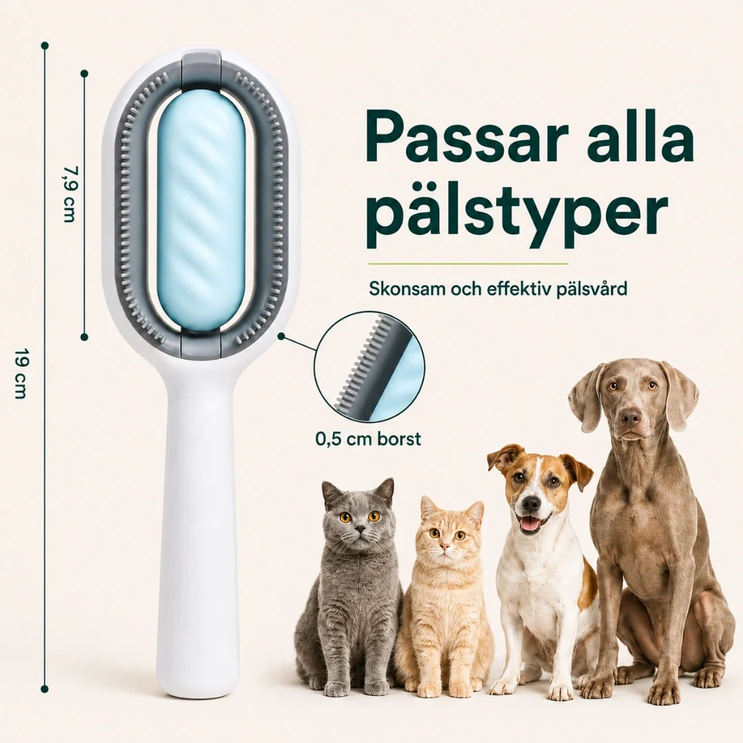 Double-Sided Wipe Brush suits all pets - Petifo