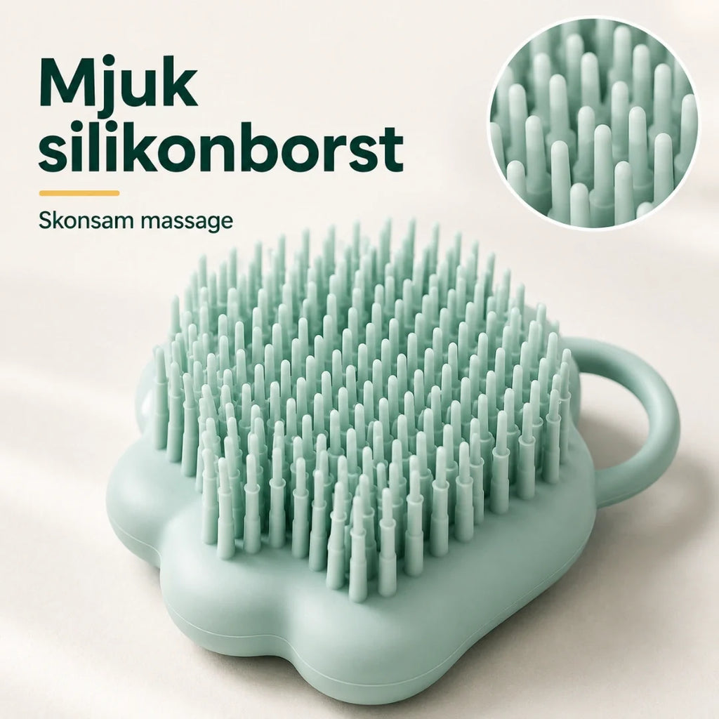 Shower Brush soft silicone bristles - Petifo