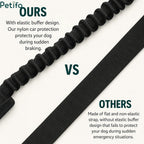 Comparison highlighting the protective elastic buffer design against standard flat non-elastic straps.