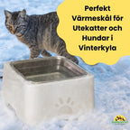 Electrically heated water bowl Perfect Heated Bowl for Outdoor Cats and Dogs in Winter Cold Petifo