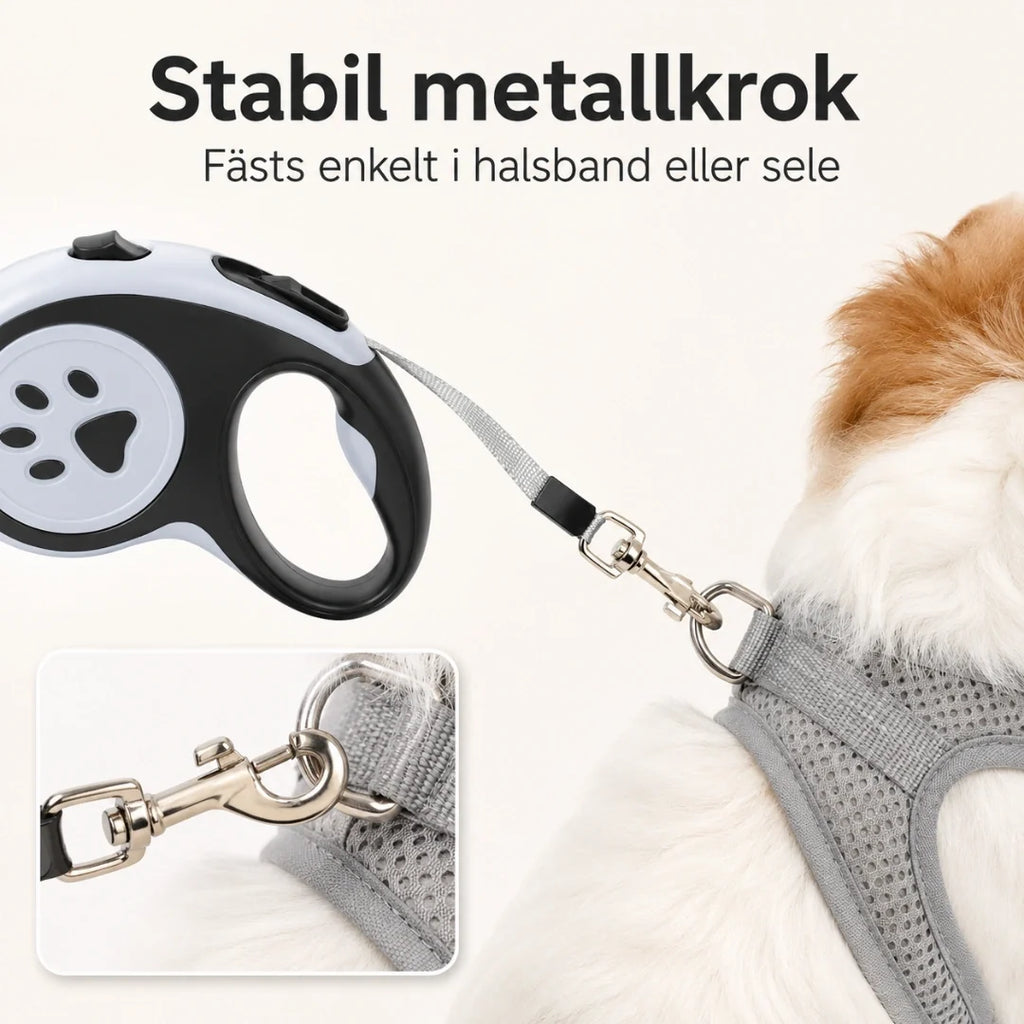FlexiPet retractable lead sturdy metal hook - Petifo