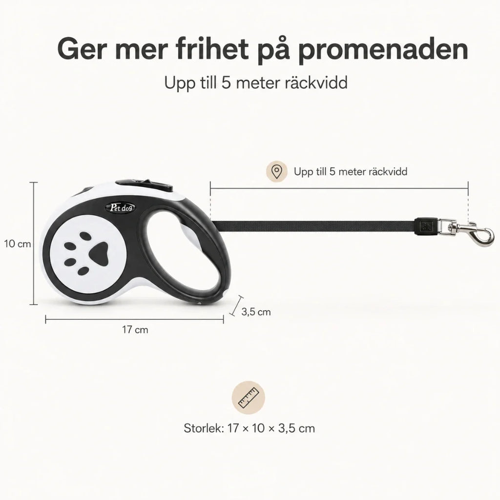 FlexiPet retractable lead size - Petifo