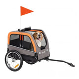 Remolque espacioso para bicicleta para perros PawHut