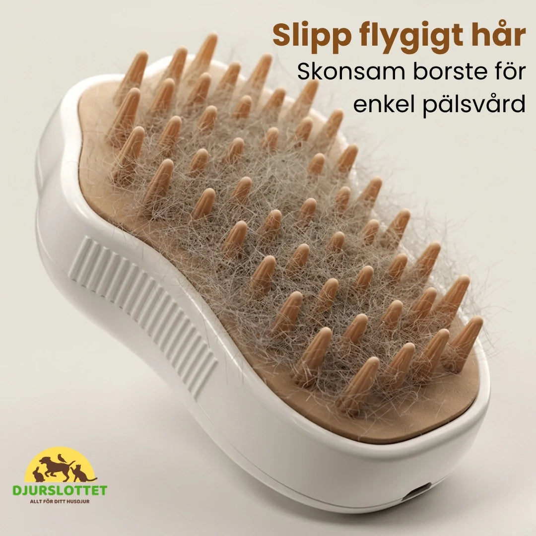 FurFresh steam brush for pets Avoid flyaway hair - Petifo