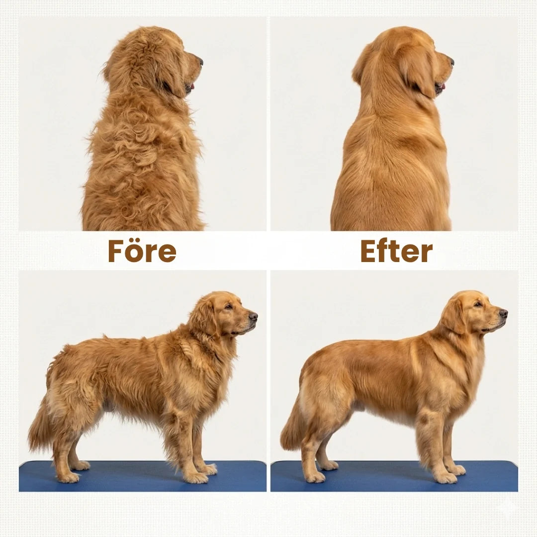 FurFresh steam brush for pets after - Petifo