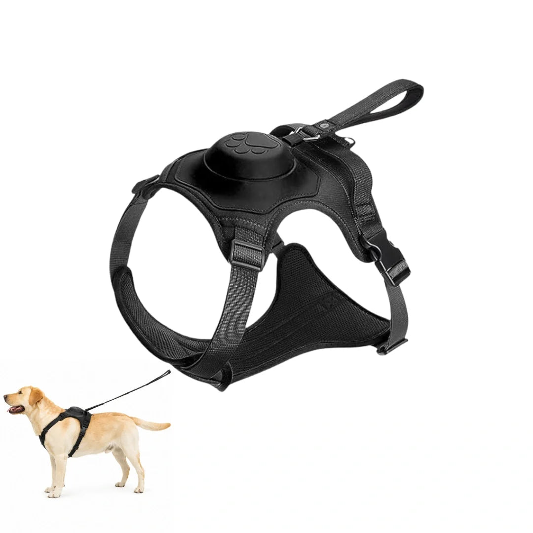 Dog harness with built-in retractable lead - Petifo