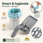 Cat Litter Scoop with Holder smart & hygienic - Petifo