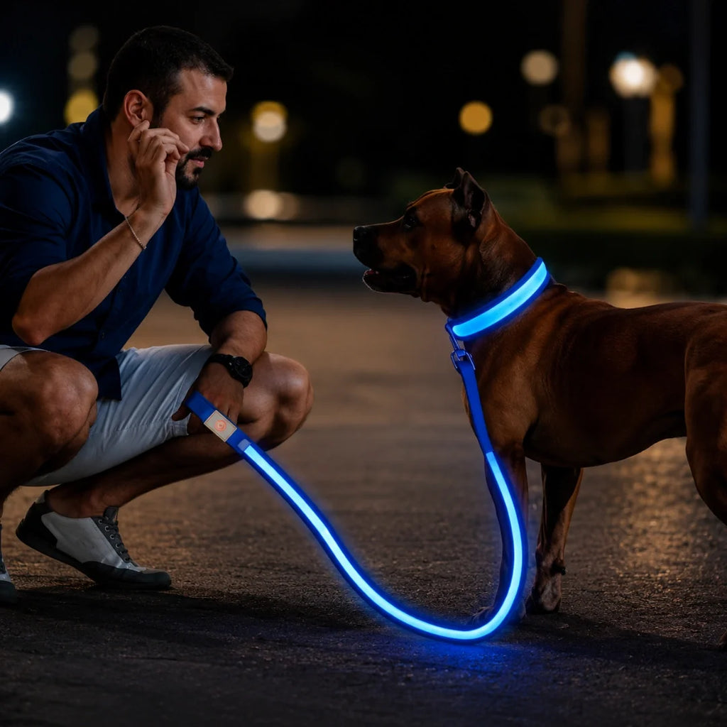 LED Light-Up Lead Comfortable to hold - Petifo