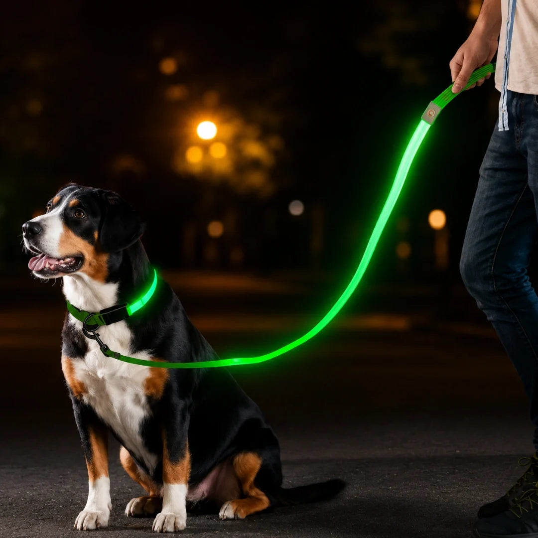 LED Light-Up Lead Three light modes - Petifo