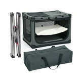 Jaula plegable para perros con estructura de acero PawHut