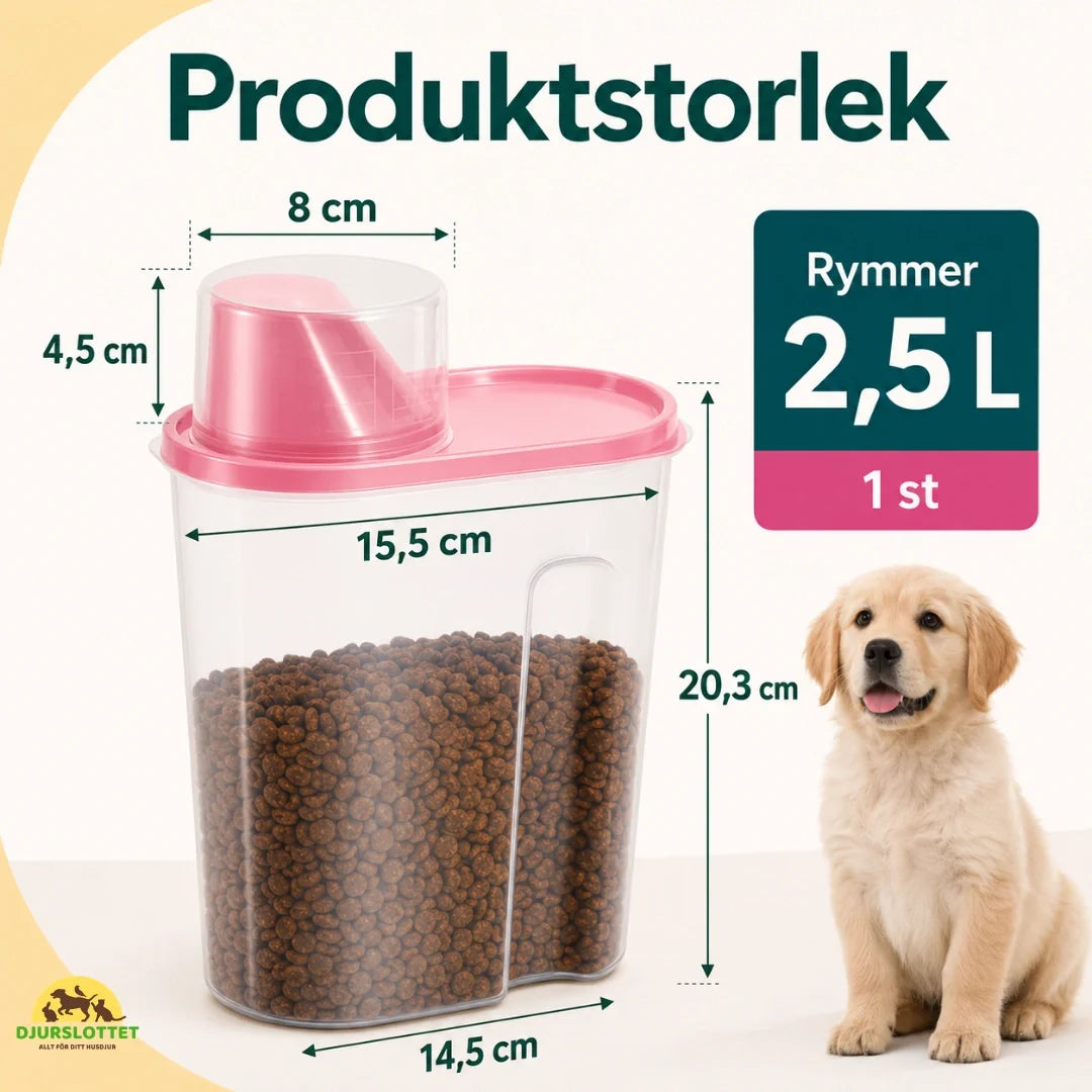PawBox Food Container size - Petifo