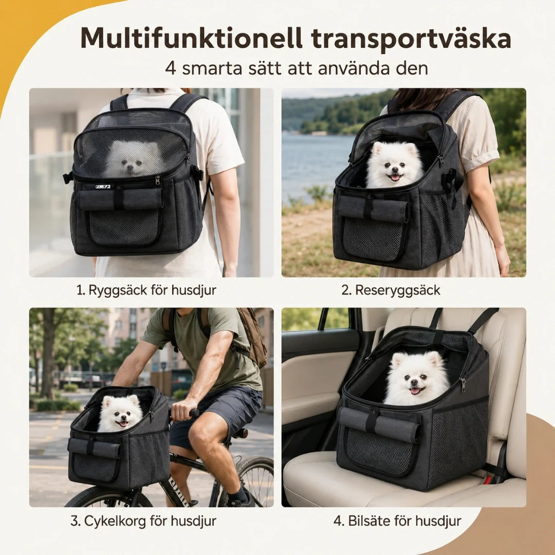 Pendlo carrier bag as bike basket, backpack and shoulder bag - Petifo