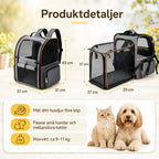 PetPacker Expandable Backpack details - Petifo