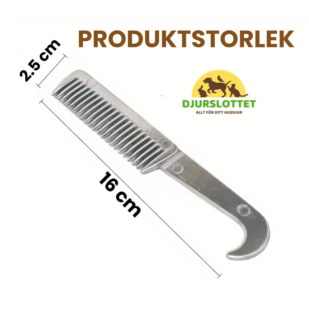 Product size of Horse Brush Aluminium - Petifo