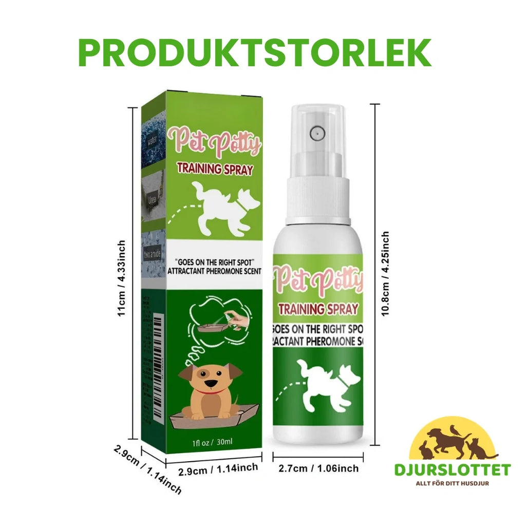 Product size of Toilet Training Spray for Pets - Petifo
