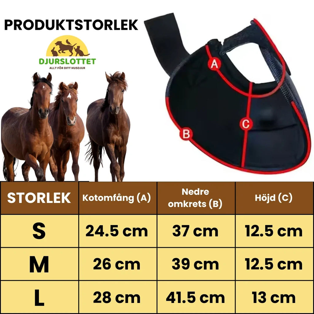 Product size of Protective hoof boots for horse - Petifo