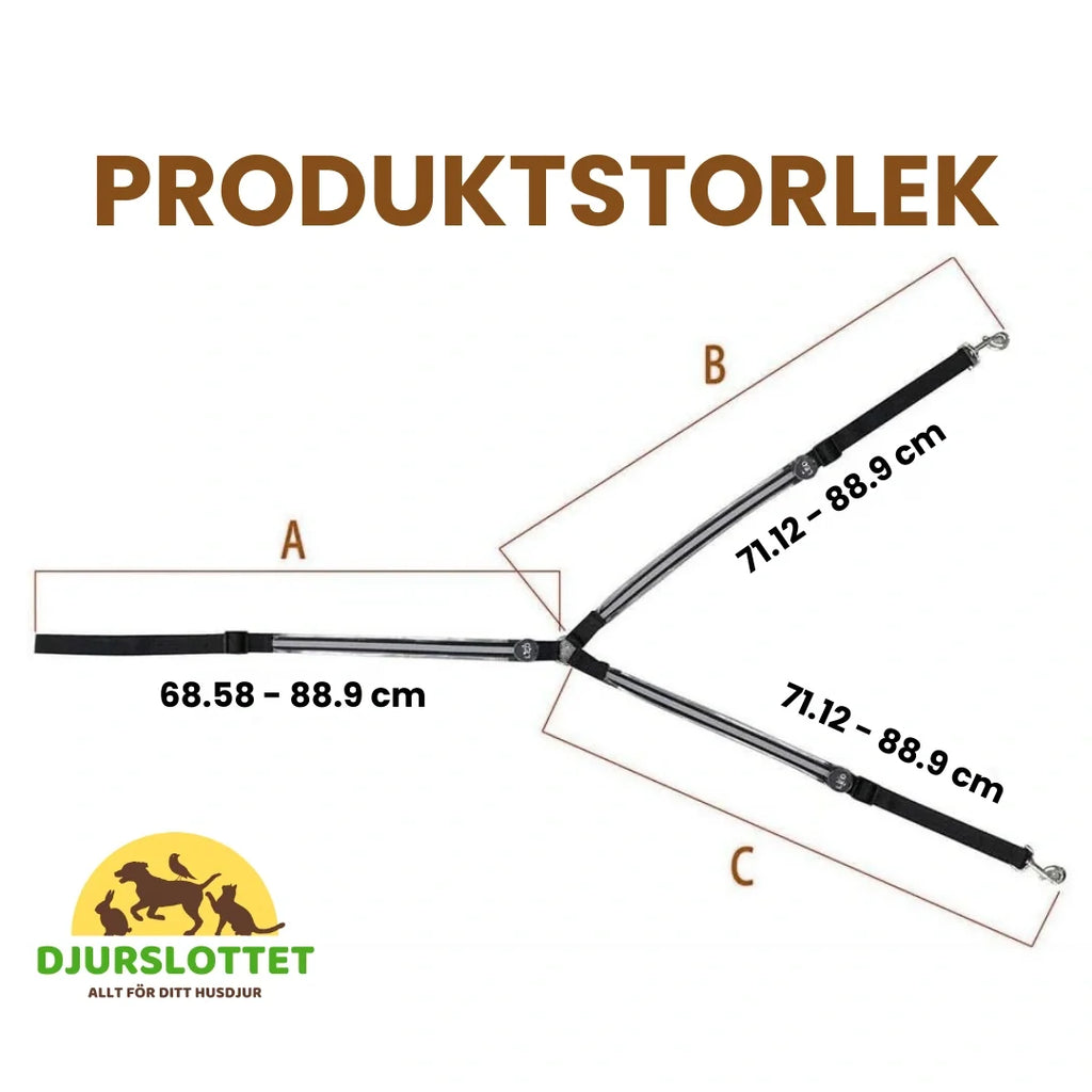 Product size of Rechargeable LED breastplate for horses - Petifo