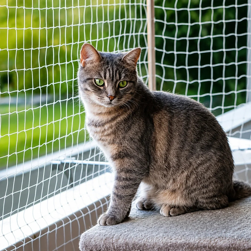 SafeGuard transparent cat net that protects your cat - Petifo