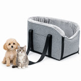 Asiento de coche mullido para perros y gatos