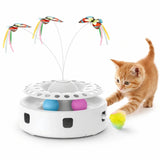Juguete interactivo para gatos Felineo 3 en 1 con mariposa