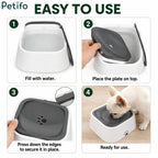 Step-by-step instructions for assembling and using anti-spill pet water bowl