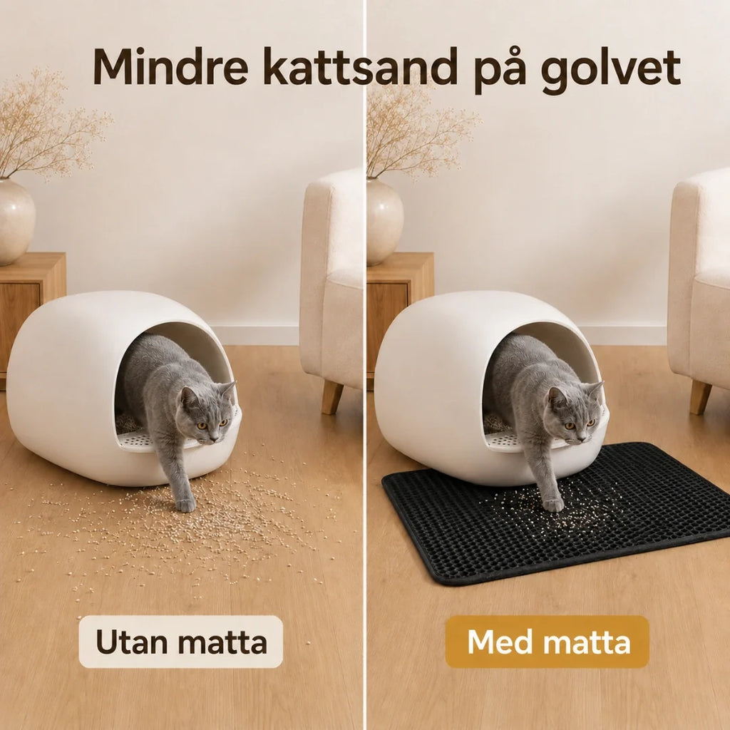 Large Litter Box Mat with mat - Petifo