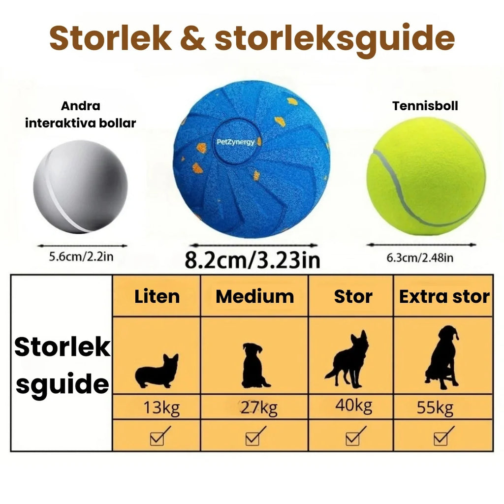 Size of Dog Ball - Petifo