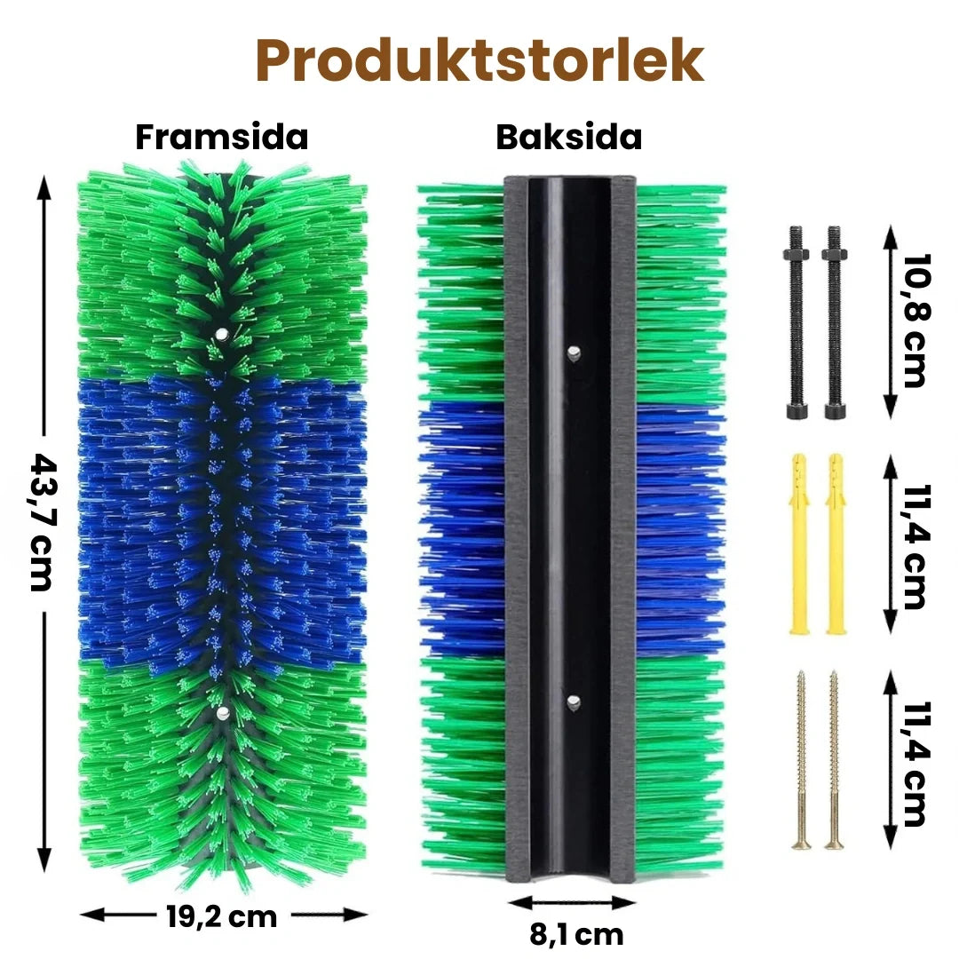 Size of Massage brush for horse - Petifo