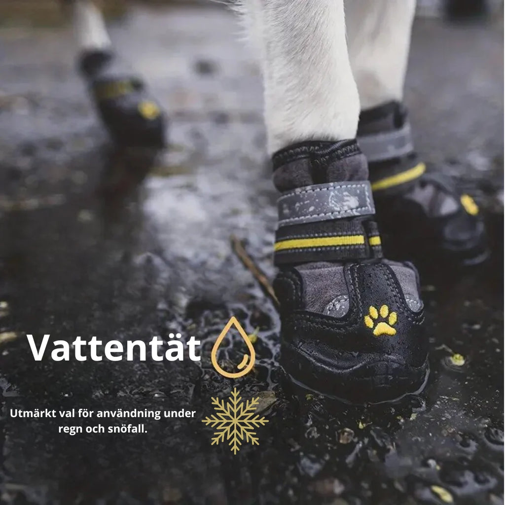 Winter Dog Shoes, 
Snow Dog Shoes, SnowGrip Waterproof Dog Shoes (Reflective) - Petifo