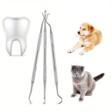 Pack de 3 raspadores de sarro para perros y gatos