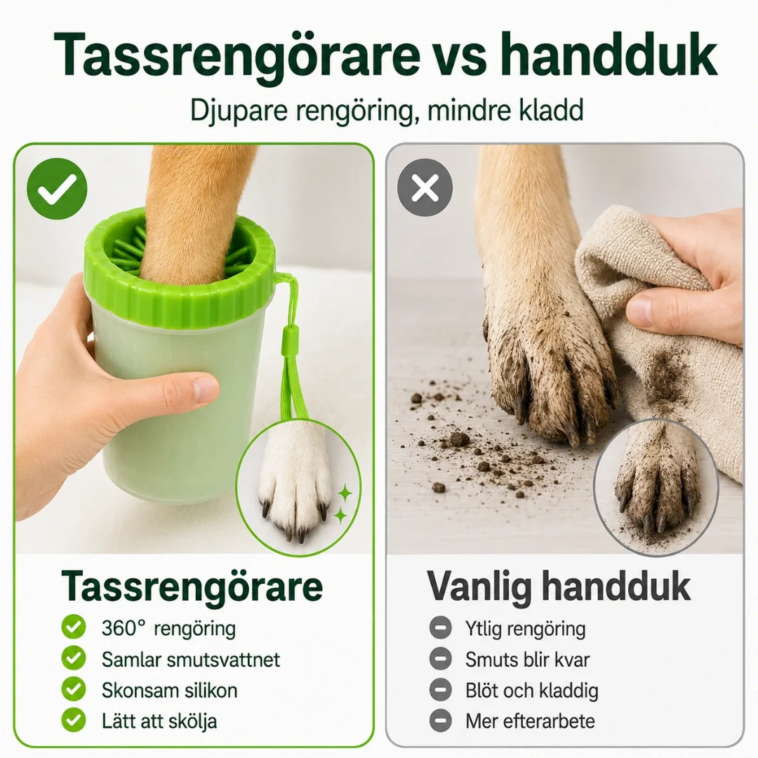 Paw Cleaner vs towel - Petifo