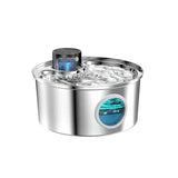 Fuente de agua inalámbrica de acero inoxidable para gatos Fontanello
