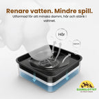 UpFeed Pro Raised Slow Feeder & Anti-Spill Food Bowl Cleaner water. Less spill. - Petifo