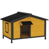Caseta de madera para perros PawHut para exteriores