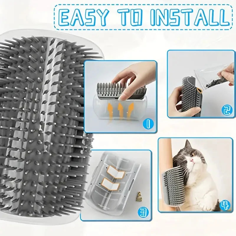 Cat Corner Brush, 
Cat Brush, Cat corner massage brush - Petifo