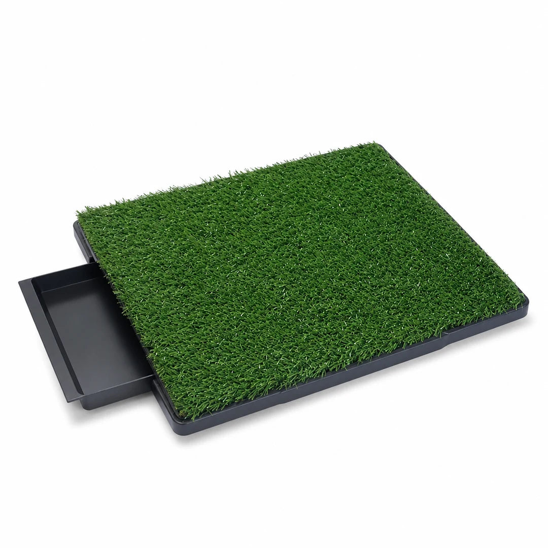 Inodoro de césped para perros con bandeja colectora extraíble